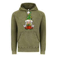 Vintage Olive Christmas Gnome With Gift Vintage Hoodie - BundleAndBundleShop