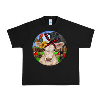 Black Christmas Charolais Calf Black Angus Bull And Roos Urban Heavy Tee - RanaPortraitStore