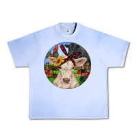 Grape Ice Christmas Charolais Calf Black Angus Bull And Roos Urban Heavy Tee - RanaPortraitStore