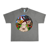 Tornado Christmas Charolais Calf Black Angus Bull And Roos Urban Heavy Tee - RanaPortraitStore