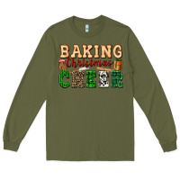 Army Green baking christmas cheer Long Sleeve Tee - FaDigitalArtStudio