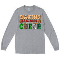 Heather Grey baking christmas cheer Long Sleeve Tee - FaDigitalArtStudio