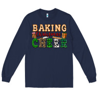 Navy baking christmas cheer Long Sleeve Tee - FaDigitalArtStudio