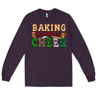 Plum baking christmas cheer Long Sleeve Tee - FaDigitalArtStudio