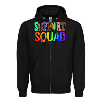 Black support squad Zipper Hoodie - AdoDesignShop