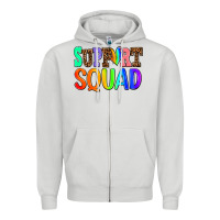 Dove Grey support squad Zipper Hoodie - AdoDesignShop