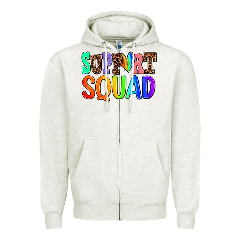 Support Squad Zipper Hoodie by AdoDesignShop | Teevron