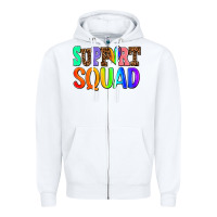 White support squad Zipper Hoodie - AdoDesignShop