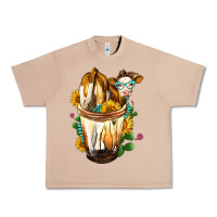 Burro Simmental Cow Bobba Cup Urban Heavy Tee - FaDigitalArtStudio