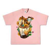 Salmon Simmental Cow Bobba Cup Urban Heavy Tee - FaDigitalArtStudio