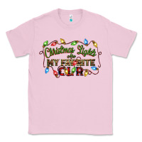 Bubblegum Pink christmas lights are my favorite color Classic Tee - CowGirlArtShop