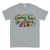Heather Grey christmas lights are my favorite color Classic Tee - CowGirlArtShop