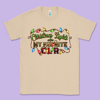 Christmas Lights Are My Favorite Color Classic Tee Designed By Cowgirlartshop