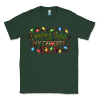Sports Green christmas lights are my favorite color Classic Tee - CowGirlArtShop