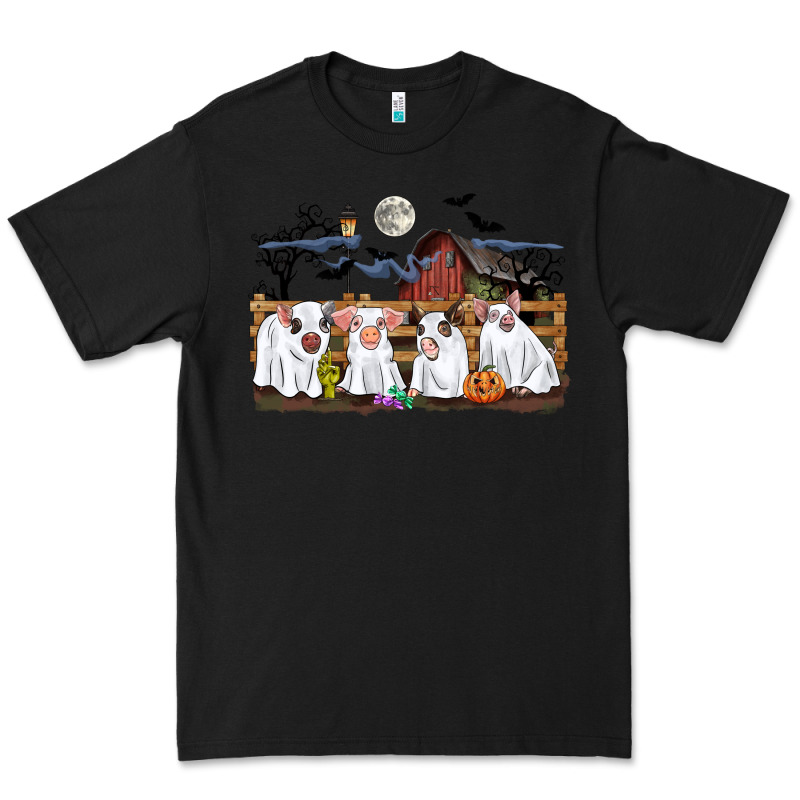 Halloween Pigs Premium Tee by CowGirlArtShop | Teevron