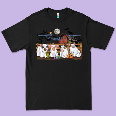 Halloween Pigs Premium Tee Designed By Cowgirlartshop