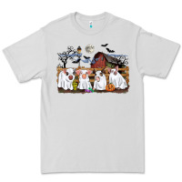Dove Grey halloween pigs Premium Tee - CowGirlArtShop