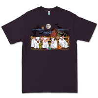Plum halloween pigs Premium Tee - CowGirlArtShop