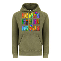 Vintage Olive Human Pride Lgbt Vintage Hoodie - BundleAndBundleShop