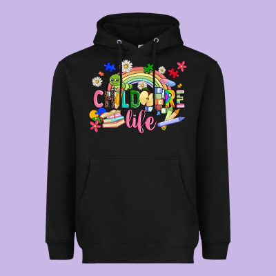 Childcare Life Heavyweight Hoodie Designed By Jahusdesignshop