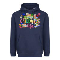 Navy childcare life Heavyweight Hoodie - JahusDesignShop