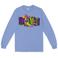 Colony Blue mardi gras love Long Sleeve Tee - FaDigitalArtStudio