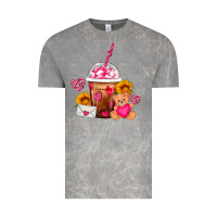 Cloud Rock Valentines Day Frappe Coffee Vintage Tee - FaDigitalArtStudio