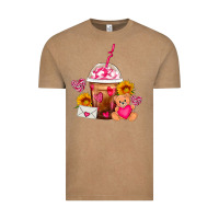 Vintage Coffee Valentines Day Frappe Coffee Vintage Tee - FaDigitalArtStudio