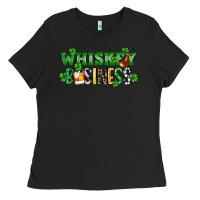 Black Whiskey business St. Patrick's Day Ladies Tee - CowGirlArtShop