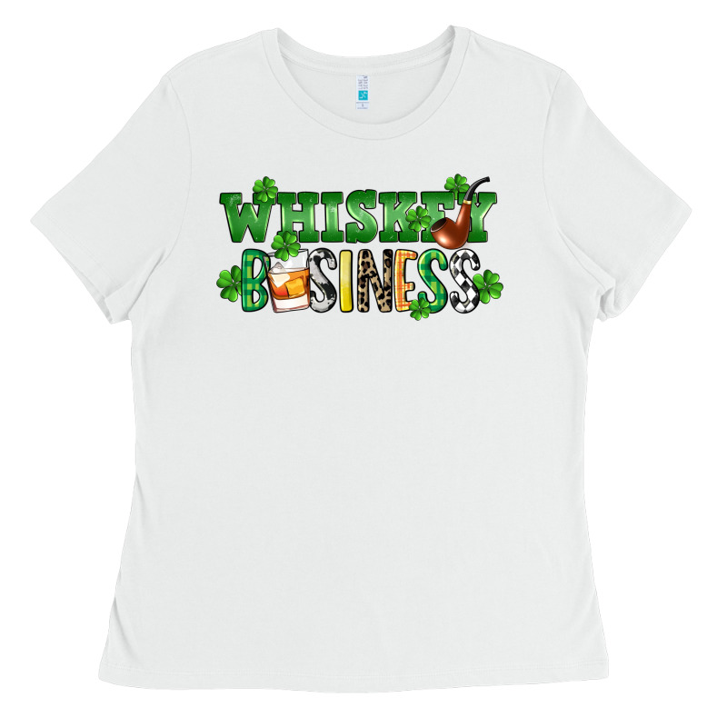 Whiskey Business St. Patrick's Day Ladies Tee by CowGirlArtShop | Teevron