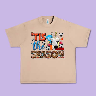 Tis The Season  Soccer  Frappe Coffee Urban Heavy Tee Designed By Fadigitalartstudio