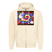 Sandshell usa tie dye Zipper Hoodie - AdoDesignShop