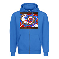 True Royal usa tie dye Zipper Hoodie - AdoDesignShop