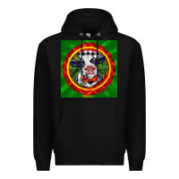 Black christmas baby holstein face Premium Hoodie - LillyAllenDesigns