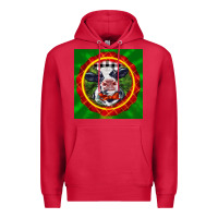 Cardinal christmas baby holstein face Premium Hoodie - LillyAllenDesigns