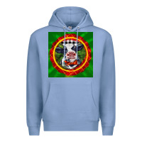 Colony Blue christmas baby holstein face Premium Hoodie - LillyAllenDesigns