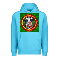 Ocean Blue christmas baby holstein face Premium Hoodie - LillyAllenDesigns
