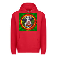 Red christmas baby holstein face Premium Hoodie - LillyAllenDesigns