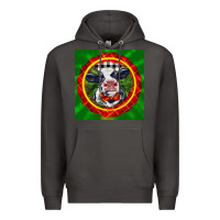 Smoke christmas baby holstein face Premium Hoodie - LillyAllenDesigns