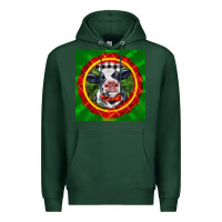 Sports Green christmas baby holstein face Premium Hoodie - LillyAllenDesigns