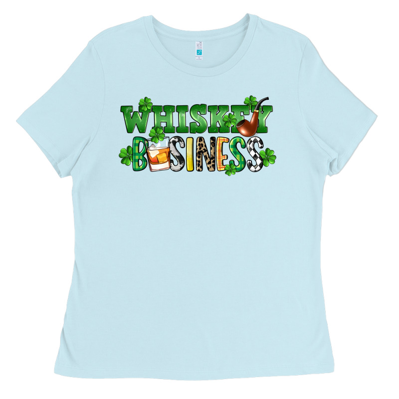 Whiskey Business St. Patrick's Day Ladies Tee by CowGirlArtShop | Teevron