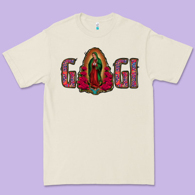 Gigi Lady Of Guadalupe Premium Tee Designed By Jasminsmagicworld