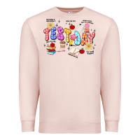 Pale Pink test day Premium Sweatshirt - JahusDesignShop