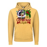 Vintage Mustard oh christmas night snow globe Vintage Hoodie - BundleAndBundleShop