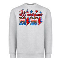Heather Grey all american mimi Heavyweight Sweatshirt - AdoDesignShop