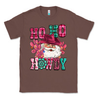 Chestnut ho ho howdy santa pink christmas Classic Tee - CowGirlArtShop