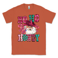 Copper ho ho howdy santa pink christmas Classic Tee - CowGirlArtShop