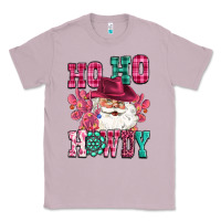 Lilac ho ho howdy santa pink christmas Classic Tee - CowGirlArtShop