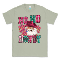 Matcha ho ho howdy santa pink christmas Classic Tee - CowGirlArtShop