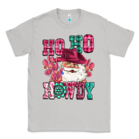 Moon Dust ho ho howdy santa pink christmas Classic Tee - CowGirlArtShop